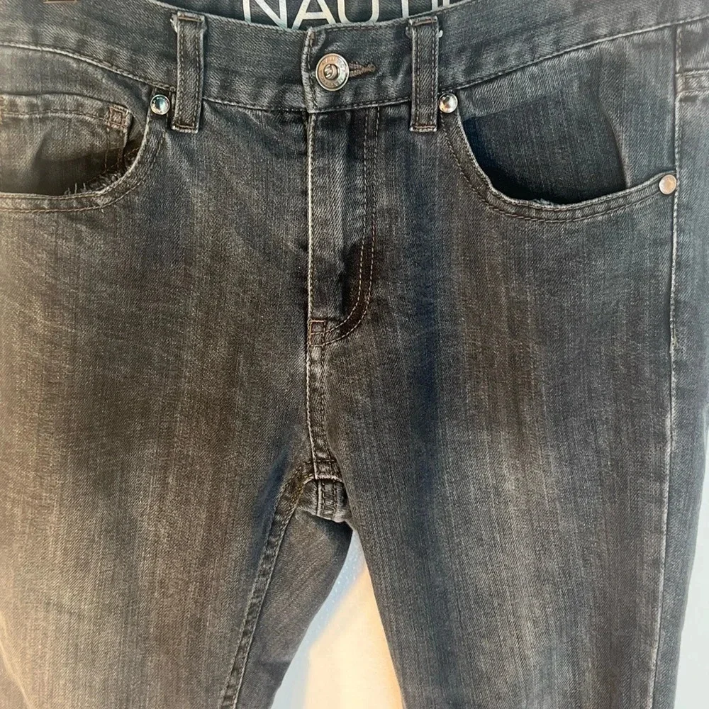 Nautica, 12 straight leg , regular cut jean, zipper front‎ closure W=26”, L=36”
